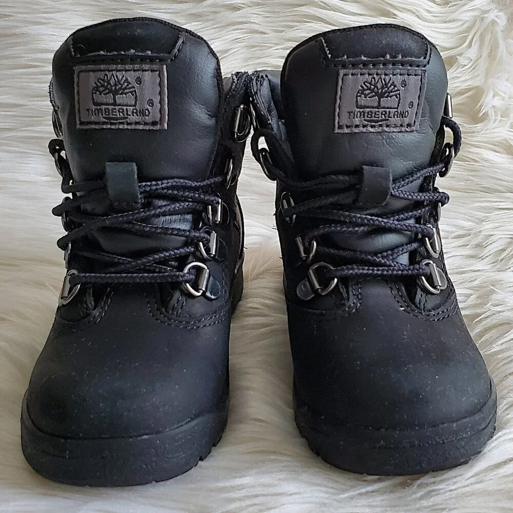Timberland Black Toddler Waterproof Cushioned Field Boot SZ 9